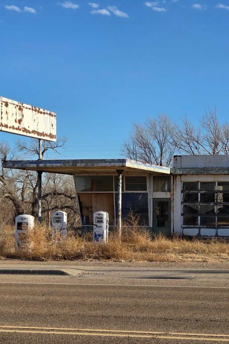 Abandoned gas station